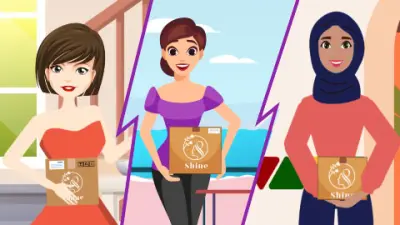 فيديو موشن جرافيك لابلكيشن shine