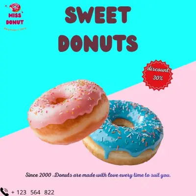 poster لمتجر دونات