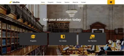 تطوير موقع تعليمي متكامل (Educational Website) باستخدام HTML, CSS, Bootstrap, و JavaScript