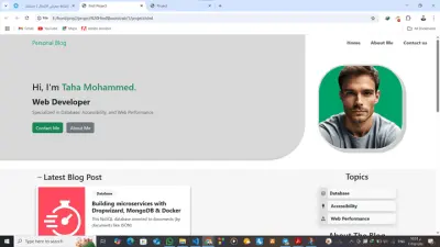 Personal CV Website – Single Page Application