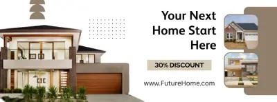 تصميم facebookcover لشركه future home  العقارية
