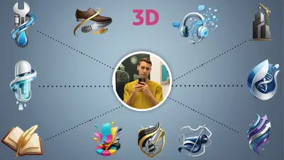 3D Logo تصميم شعار ثلاثي الأبعاد