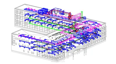إعداد نموذج BIM متكامل لأنظمة ال MEP لكافة المباني