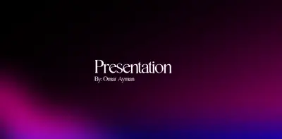 تصميم عرض تقديمي احترافي