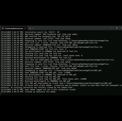 This project is a C# Network Client Application designed to demonstrate core concepts of Socket Programming. It provides two main functionalities: Group Chat and DNS Lookup.