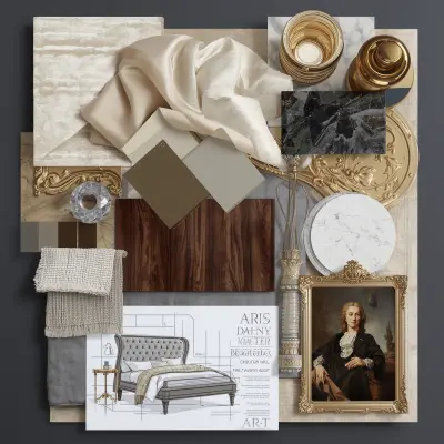 صورة العمل موودبورد لغرفة نوم