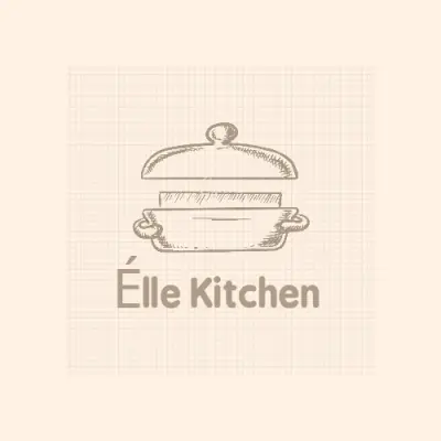 تصميم لوجو متجر أدوات منزلية élle kitchen