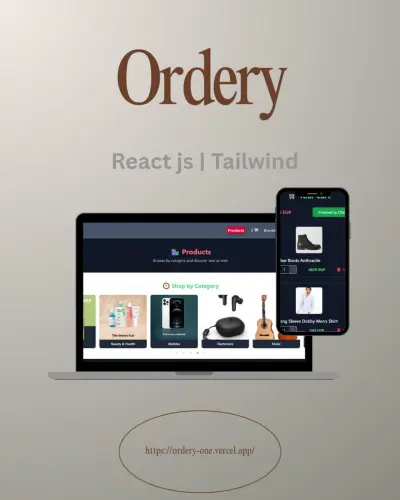 Ordery – E-commerce Web App