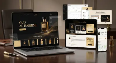 تصميم وتطوير متجر إلكتروني فاخر للعطور | Luxury Perfume E-commerce Website