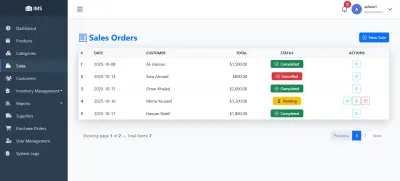 Inventory Management System - ادارة المخزون