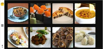 موقع لعرض مختلف انواع الطعام