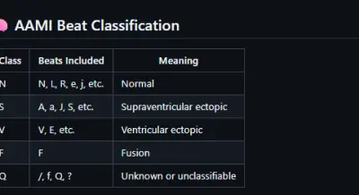 ECG Arrhythmia Classification