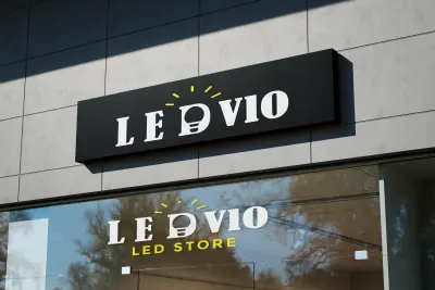 هوية بصرية عصرية لشركة LEDVIO