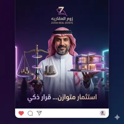 تصميم اعلانات  سوشيال ميديا لزوم العقارية