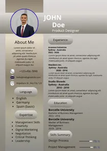 تصميم cv احترافي