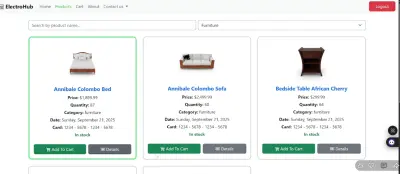 ElectroHub – منصة تجارة إلكترونية (E-Commerce Website)
