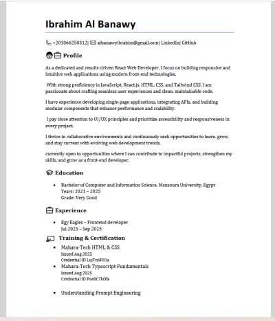 CV Design For Everyone