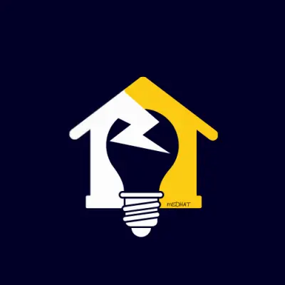 شعار لشركة خدمات كهرباء