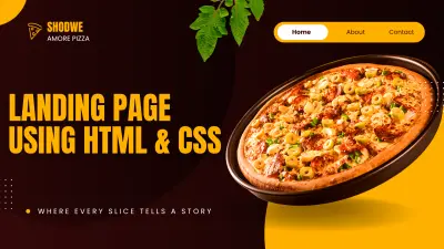 إنشاء صفحة هبوط احترافيه بإستخدام HTML & CSS