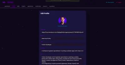 تطبيق Portfolio احترافي بـ Flutter مع لوحة تحكم Admin و Firebase