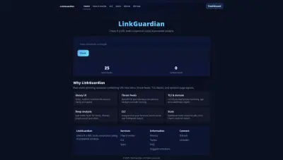 LinkGuardian – أداة ذكية لاكتشاف روابط التصيّد الاحتيالي