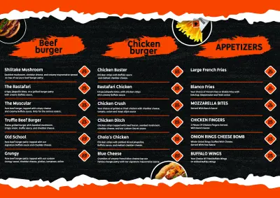 منيو لمطعم بافلو برجر