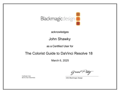 Colorist Certification