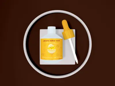 تصميات استيكر لعبوة دواء بطري