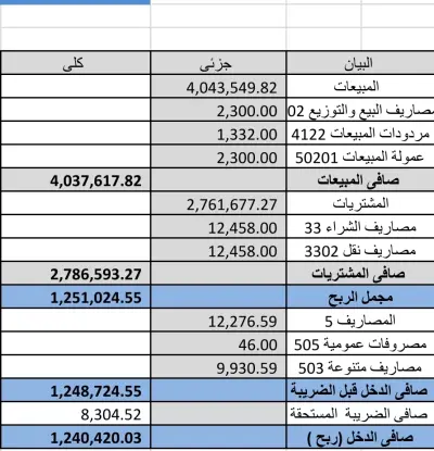 القوائم المالية