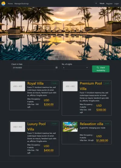 WhiteLagoon – Vacation Reservation System