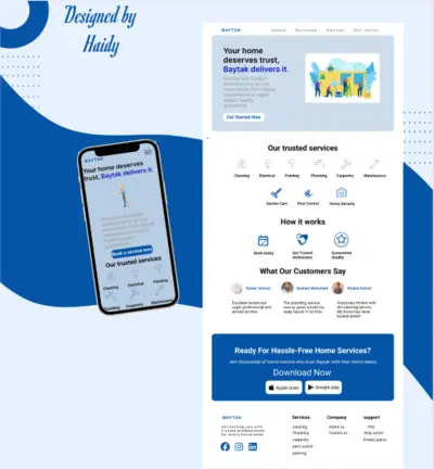 تصميم صفحة هبوط