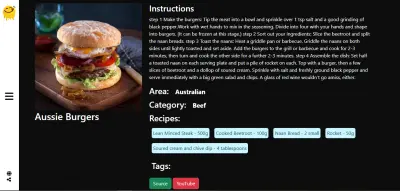 تصميم موقع وجبات باستخدام html , css ,javascript , bootstarp