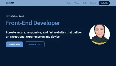 برمجة وتصميم بورتفوليو احترافي متجاوب مع كل الشاشات
