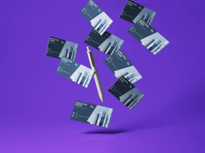 تصميم هوية بصرية متكاملة لشركة الإنشاءات Apex Vision Constructions