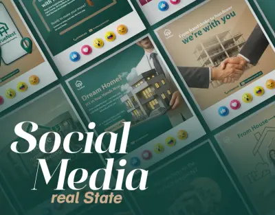 تصاميم إعلانية لشركة تسويق عقاري