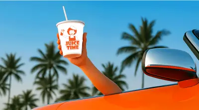 تصميم شعار لمحل عصائر فريش – Juice Time