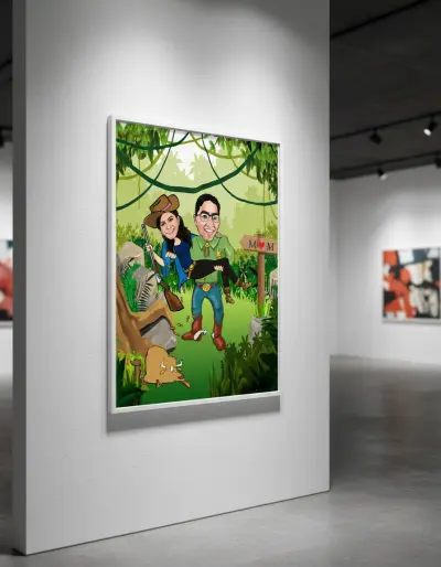 تحويل صور حقيقة الي بوستر كرتون