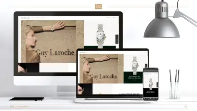 تصميم واجهات وتجربة مستخدم لموقع الساعات والمجوهرات - Guy Laroche