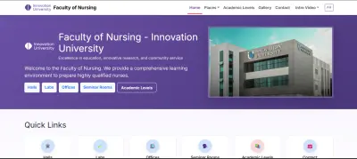innovation university faculty of nursing website