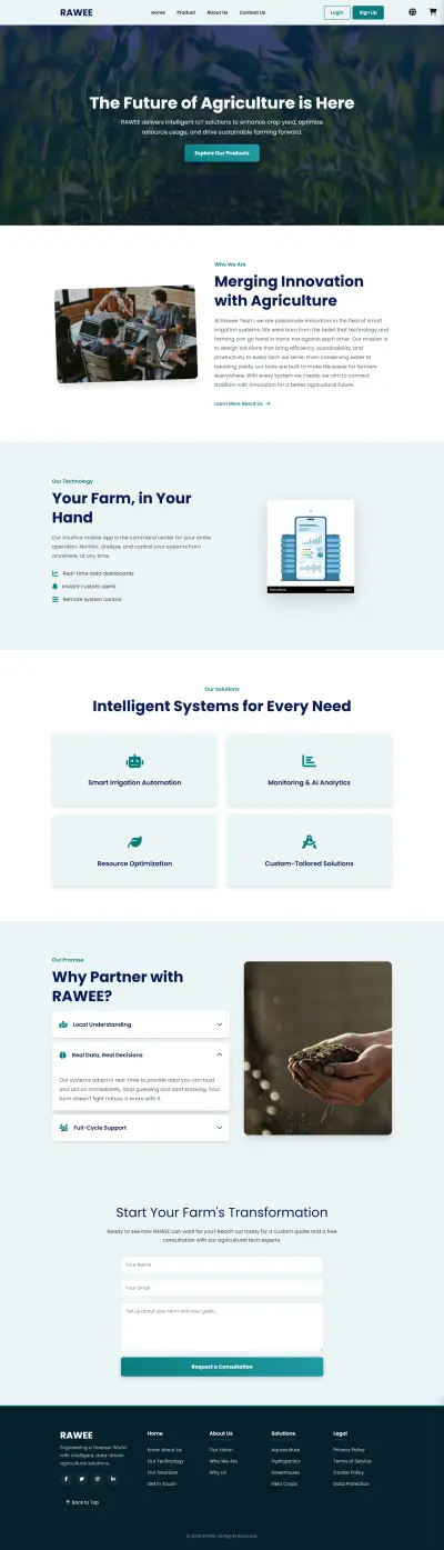 RAWEE Startup for farming IOT Solutions