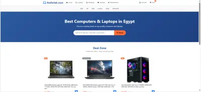 واجهة متجر إلكتروني باستخدام Bootstrap