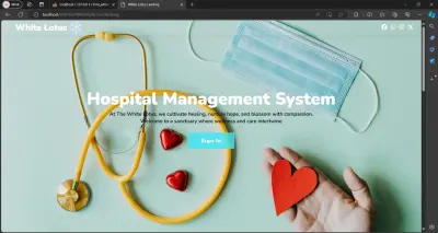 تصميم وتنفيذ قاعدة بيانات متقدمة لنظام إدارة المستشفى مع واجهة مستخدم تفاعلية