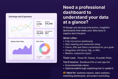 إنشاء لوحة المعلومات Power BI