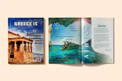 Greece is – Magazine Design | تصميم مجلة