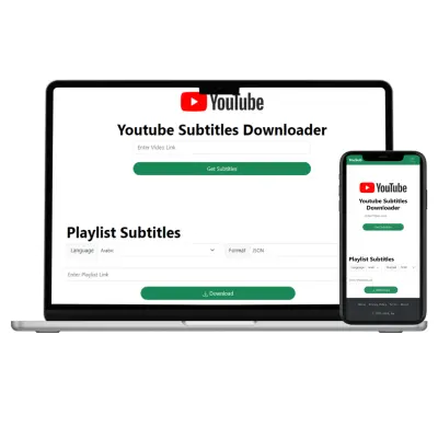 أداة لتحميل الترجمات من YouTube ببساطة وسرعة مع دعم تحميل ترجمات قائمة تشغيل كاملة