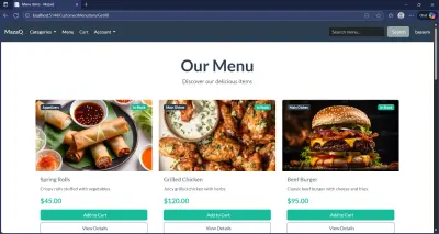 تطوير موقع احترافي باستخدام ASP.NET ,HTML ,CSS , JS