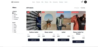 متجر الكتروني لبيع الملابس والاكسسوارات