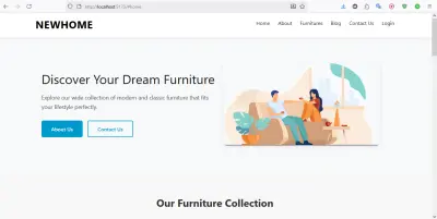 Landing Page For Furniture