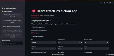 Heart Attack predictive app