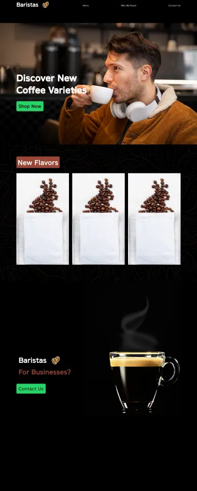 Coffee house website